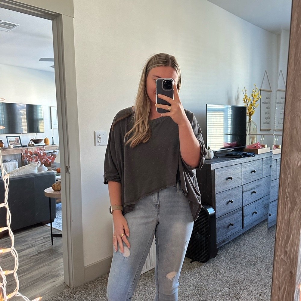Free People Cropped Tee